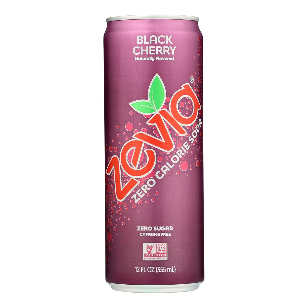 Zevia - Soda Black Cherry - Case Of 12 - 12 Fz - Maras Green